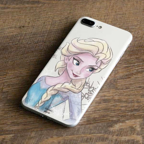 Disney Frozen Elsa Snowflakes Art iPhone 8 Plus Skin
